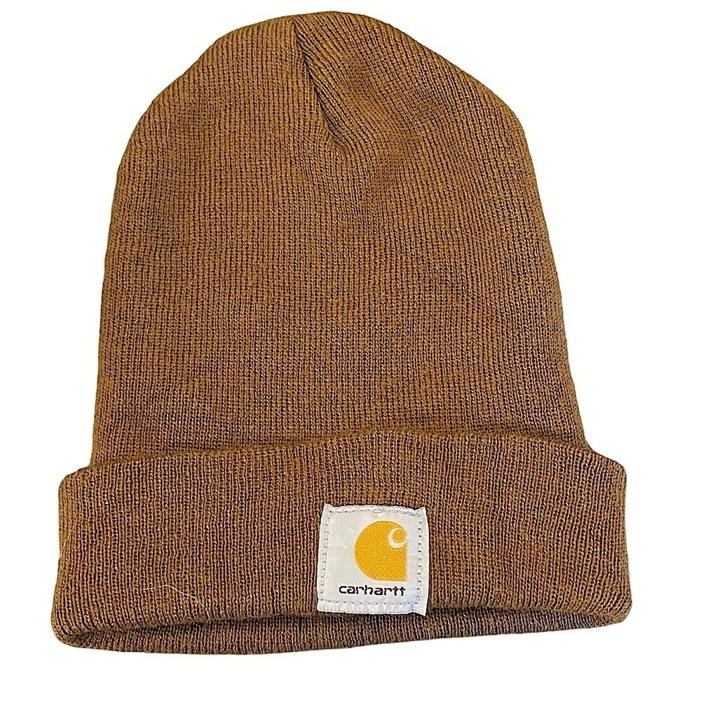 Carhartt Brown Knit Cuffed Beanie A18 Watch Hat OS